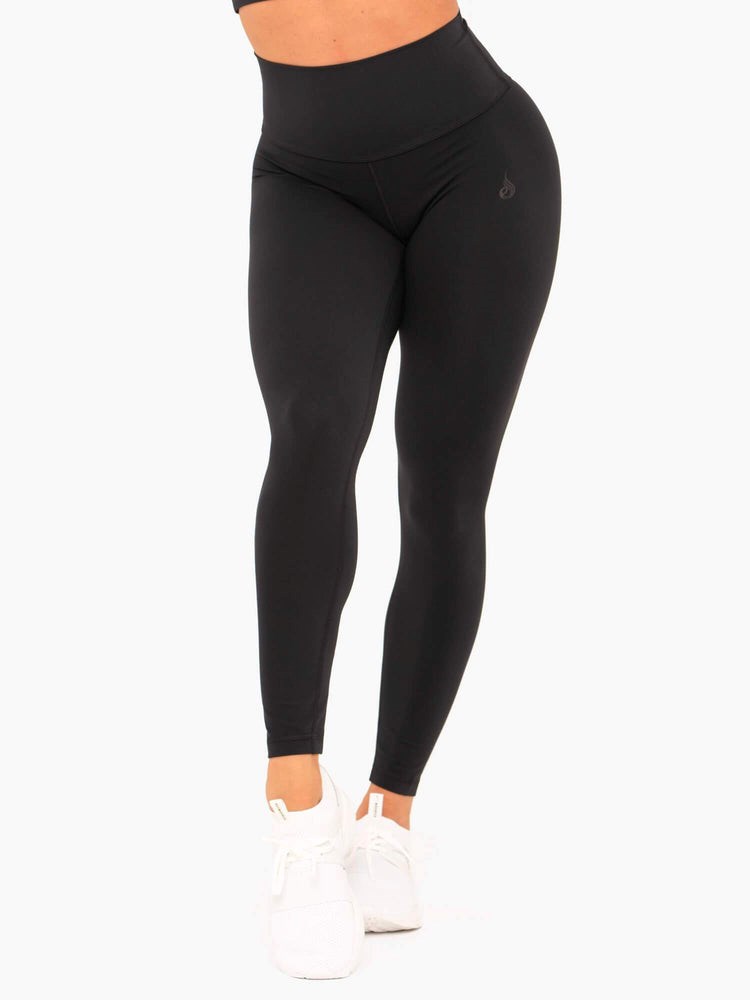 Ryderwear NKD High Waisted Leggings Černé | YQUR-64087