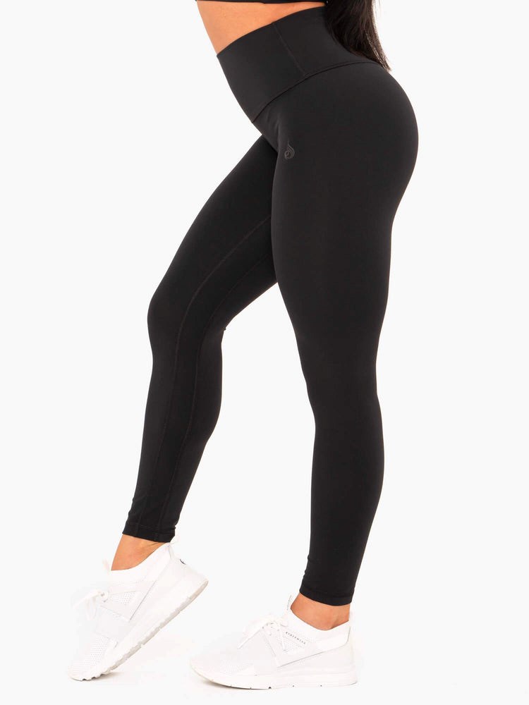 Ryderwear NKD High Waisted Leggings Černé | YQUR-64087