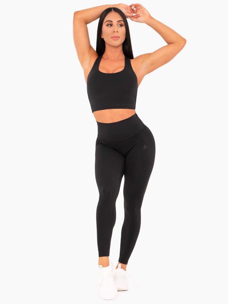 Ryderwear NKD High Waisted Leggings Černé | YQUR-64087