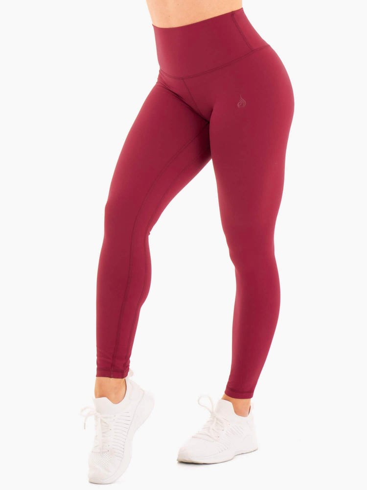 Ryderwear NKD High Waisted Leggings Červené | HUYO-02569