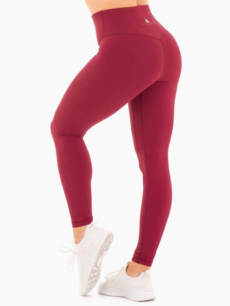 Ryderwear NKD High Waisted Leggings Červené | LHGO-35694