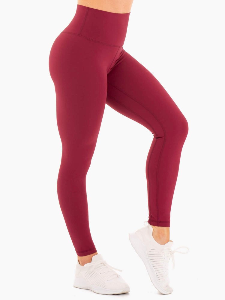 Ryderwear NKD High Waisted Leggings Červené | LHGO-35694