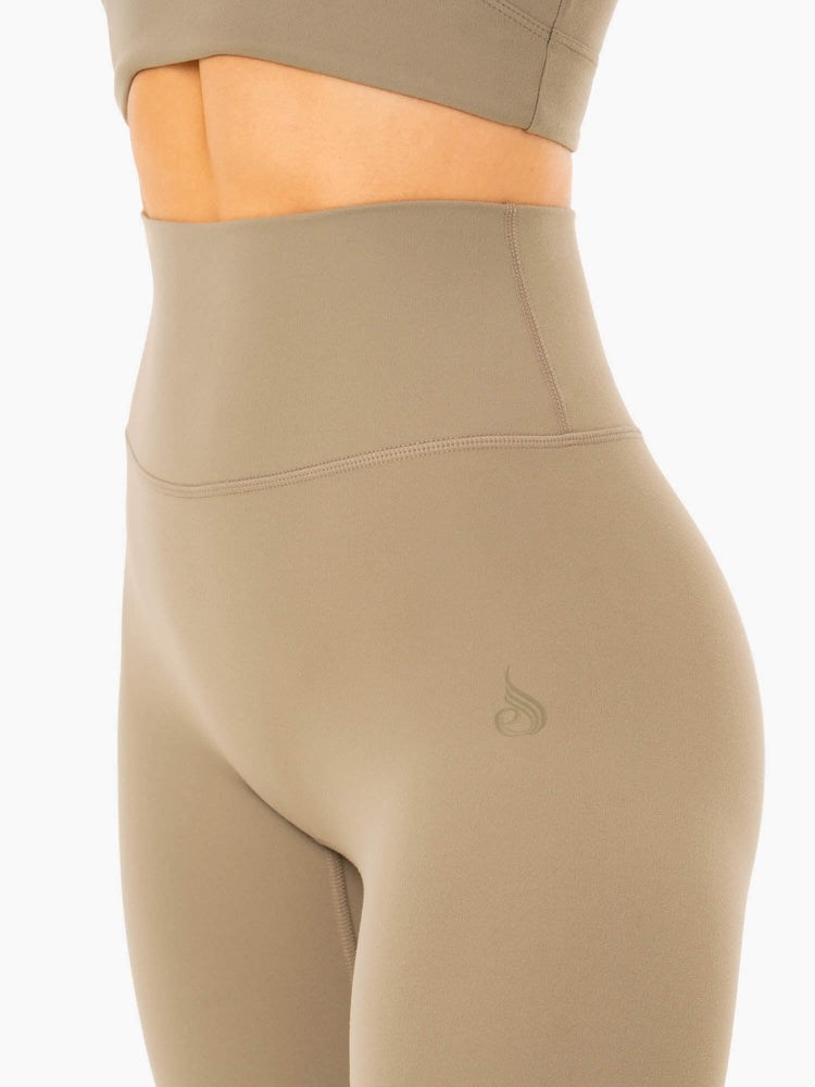 Ryderwear NKD Refine High Waisted Leggings Hnědožlutý | FDXI-10735