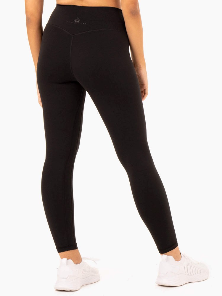 Ryderwear NKD Refine High Waisted Leggings Černé | VUFN-84736