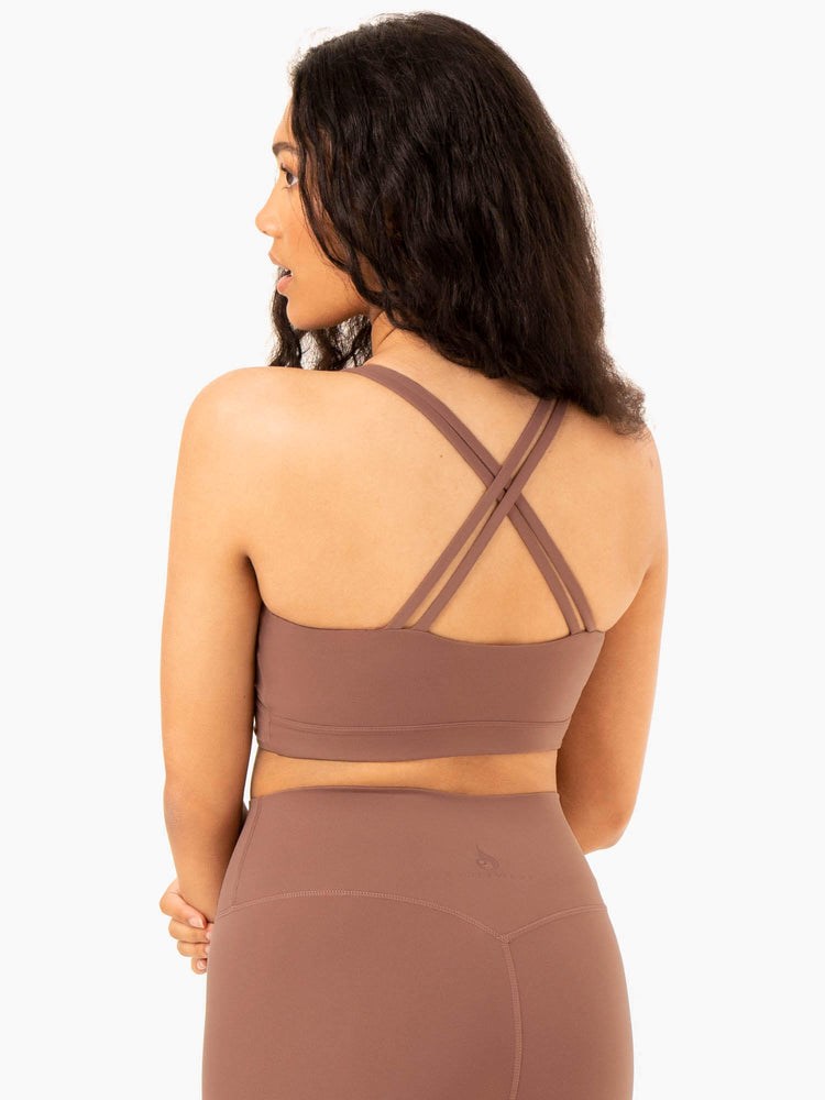 Ryderwear NKD Refine Sports Bra Mocha | MOVJ-82310