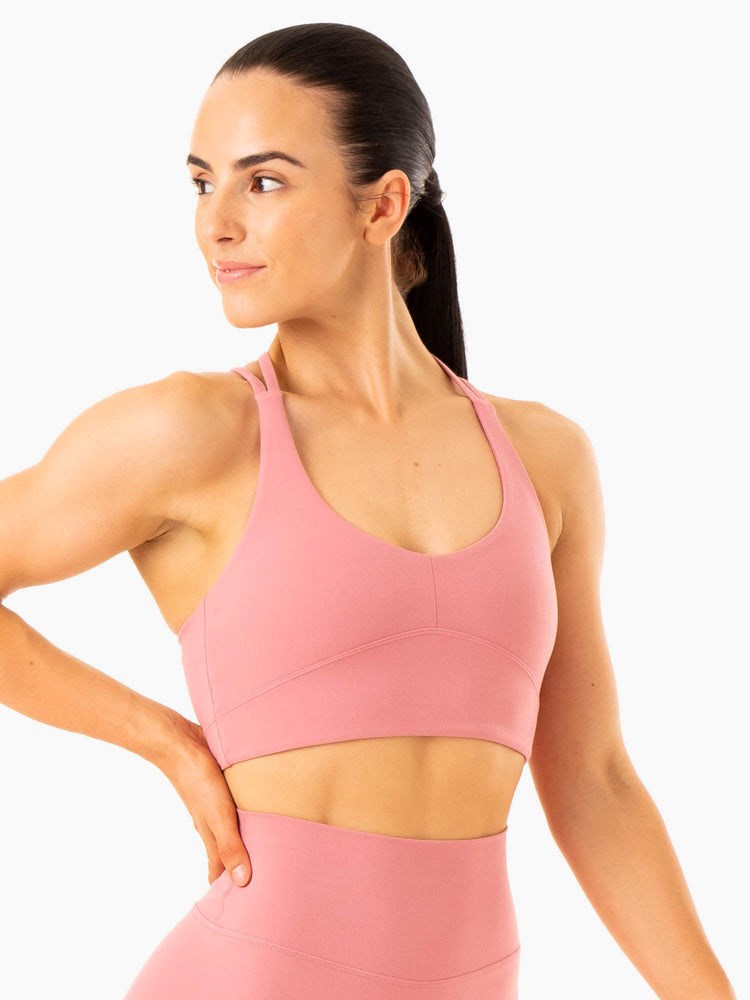 Ryderwear NKD Refine Sports Bra Růžové | ZIQC-34756