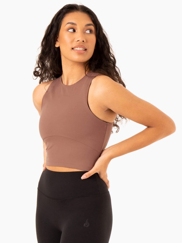 Ryderwear NKD Refine Tank Mocha | CSFW-65093