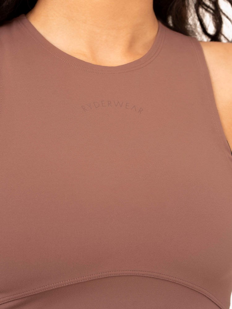 Ryderwear NKD Refine Tank Mocha | CSFW-65093