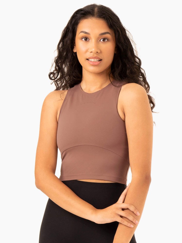 Ryderwear NKD Refine Tank Mocha | CSFW-65093