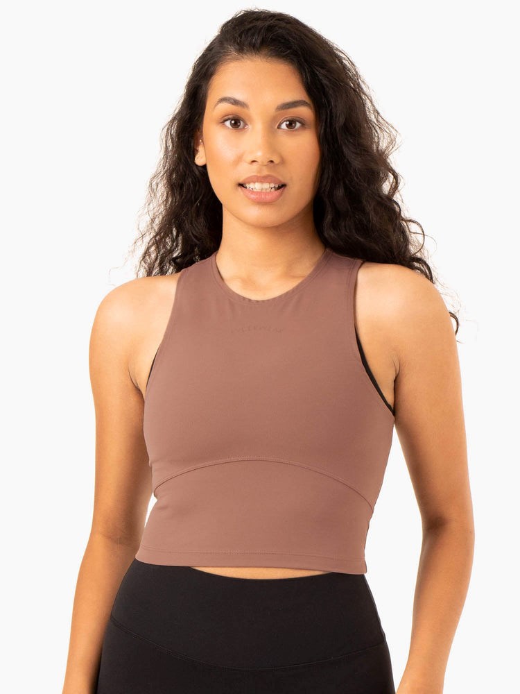 Ryderwear NKD Refine Tank Mocha | CSFW-65093