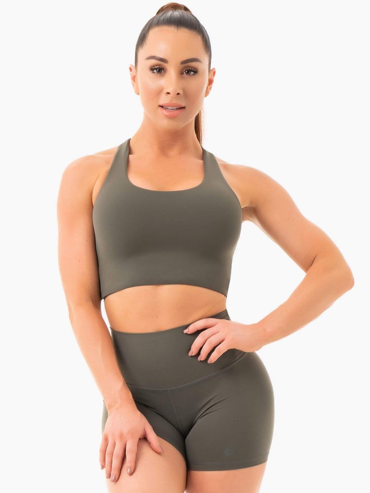 Ryderwear NKD Sports Bra Hnědožlutý | TCSU-47135