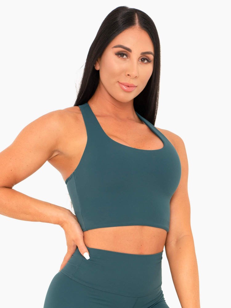 Ryderwear NKD Sports Bra Teal | EZSP-48756