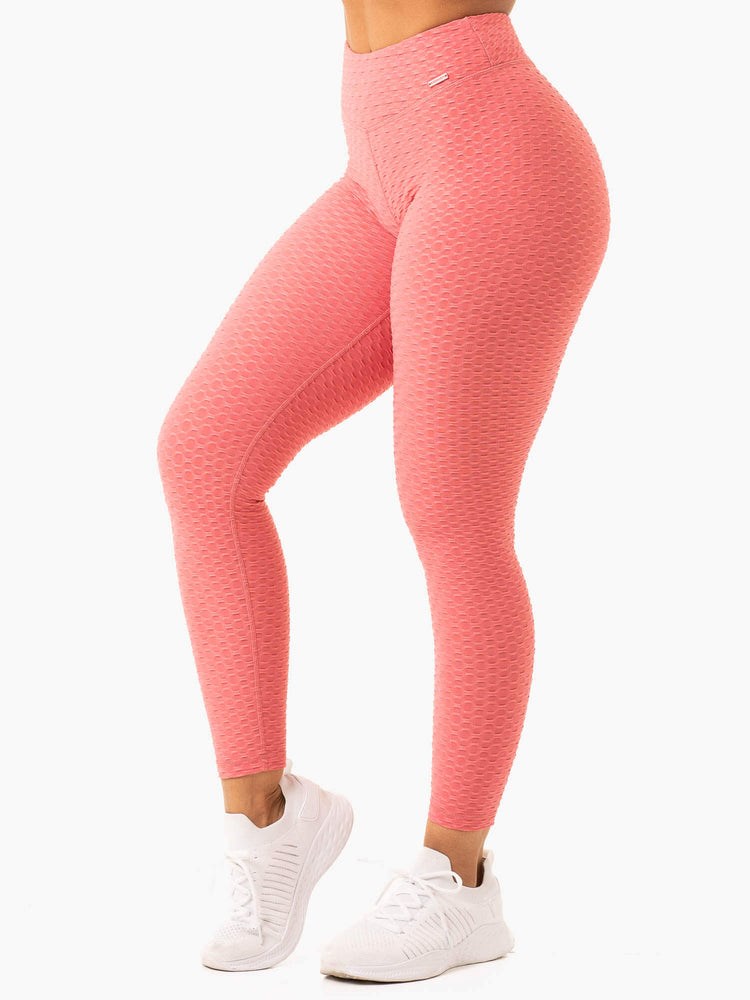 Ryderwear Optic Scrunch Bum Leggings Růžové | RCXP-54389