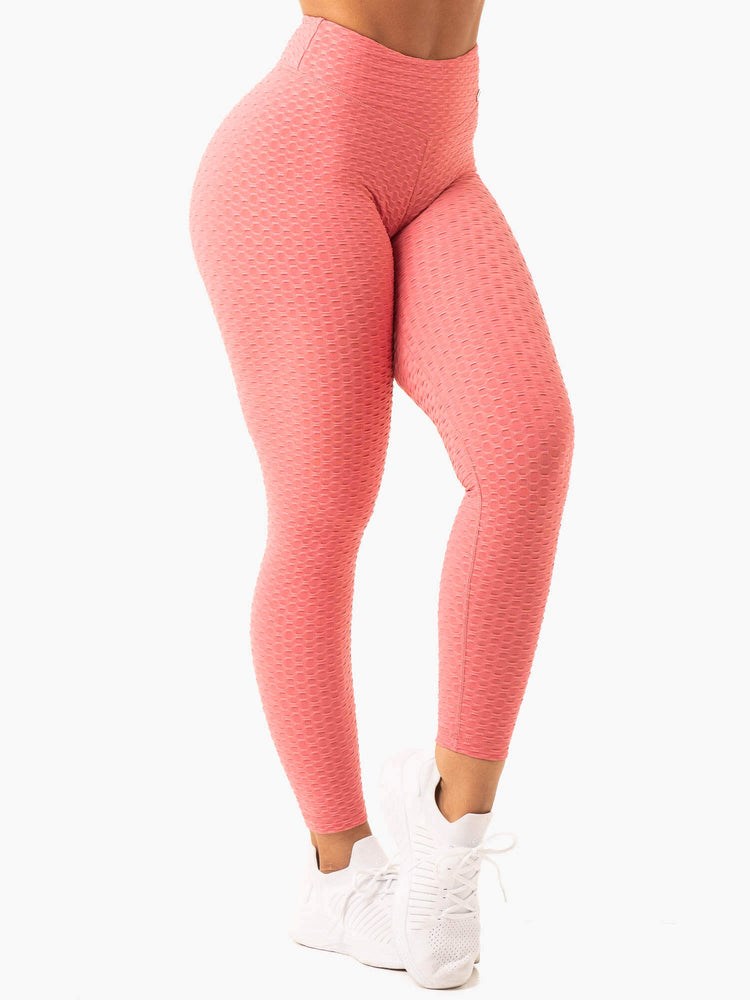 Ryderwear Optic Scrunch Bum Leggings Růžové | RCXP-54389