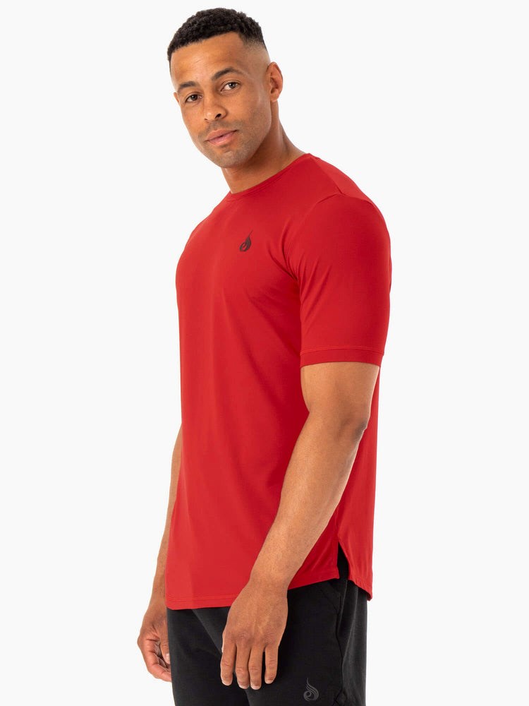 Ryderwear Optimal Mesh T-Shirt Červené | LIEN-10642