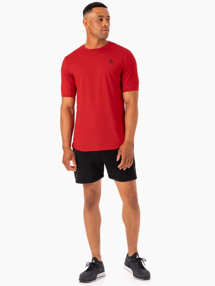 Ryderwear Optimal Mesh T-Shirt Červené | LIEN-10642