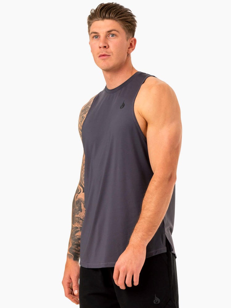 Ryderwear Optimal Mesh Tank Charcoal | HPTR-35784