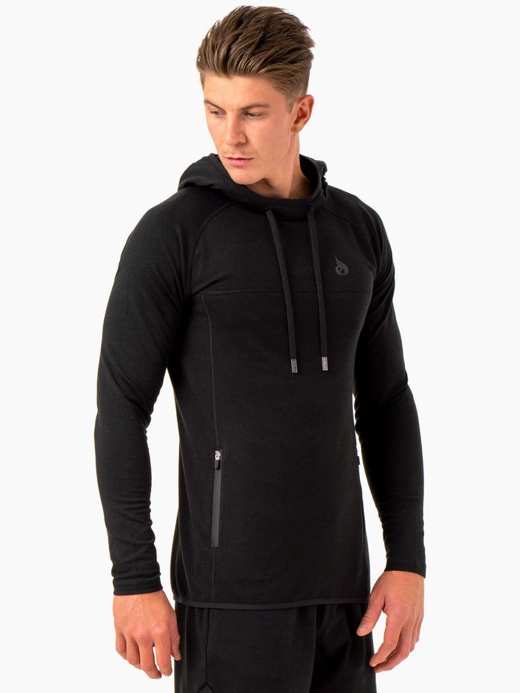 Ryderwear Optimal Pullover Hoodie Černé | MXEY-27380