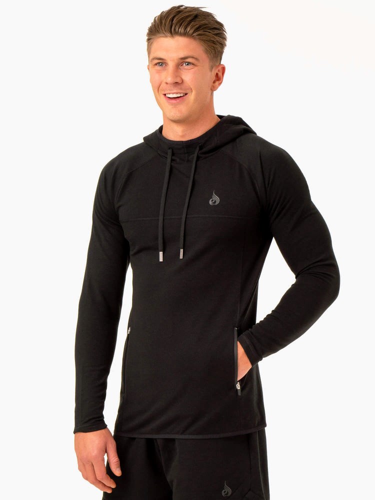 Ryderwear Optimal Pullover Hoodie Černé | MXEY-27380