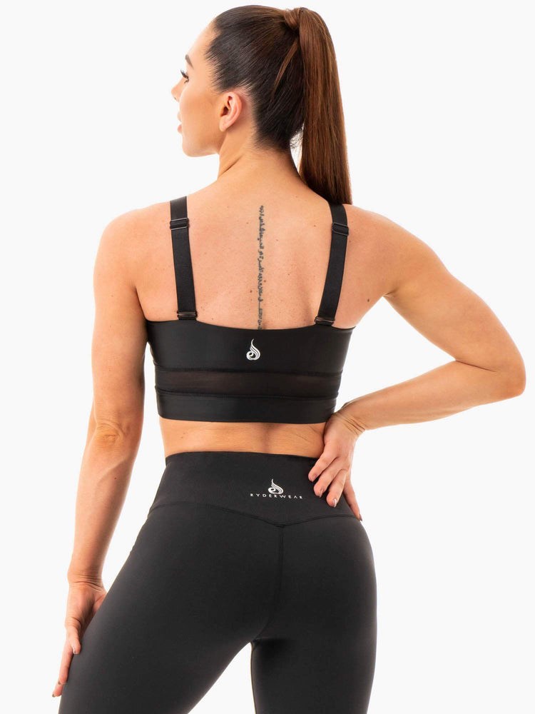 Ryderwear Palm Convertible Sports Bra Černé | EVZI-43258