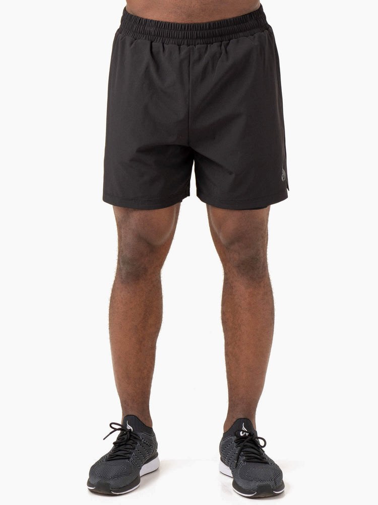 Ryderwear Pursuit 2 In 1 Tréninková Shorts Černé | BTEH-25410