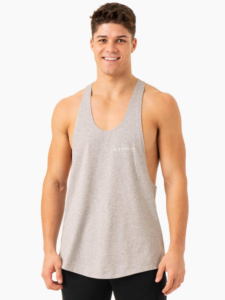 Ryderwear Pursuit Stringer T-Back Světle Šedé | ULNB-08479