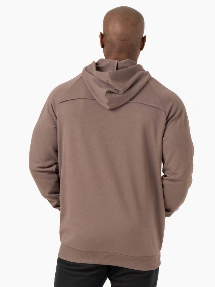 Ryderwear Pursuit Zip Up Hoodie Taupe | RANI-28609