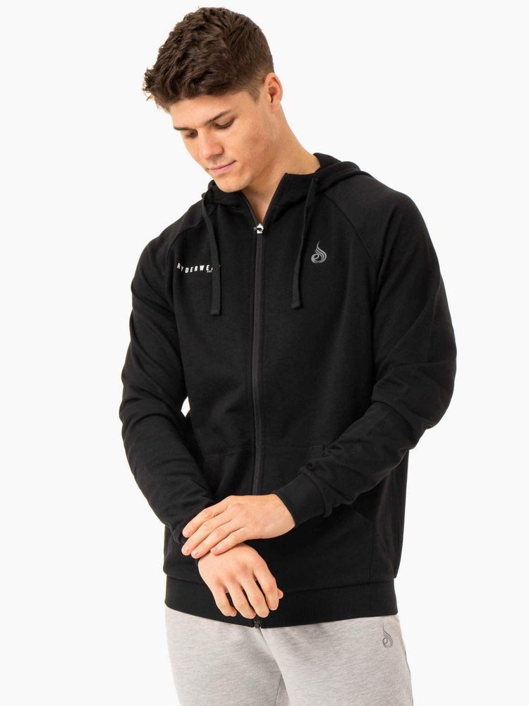 Ryderwear Pursuit Zip Up Hoodie Černé | BGLS-95864