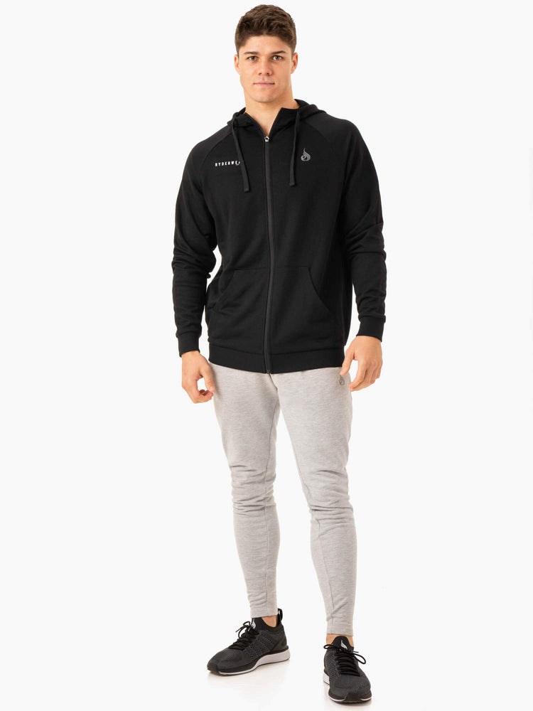 Ryderwear Pursuit Zip Up Hoodie Černé | BGLS-95864