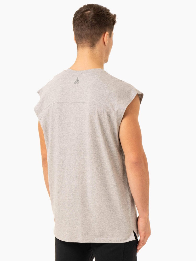 Ryderwear Pursuit Široké Cut Tank Světle Šedé | VXCP-31756