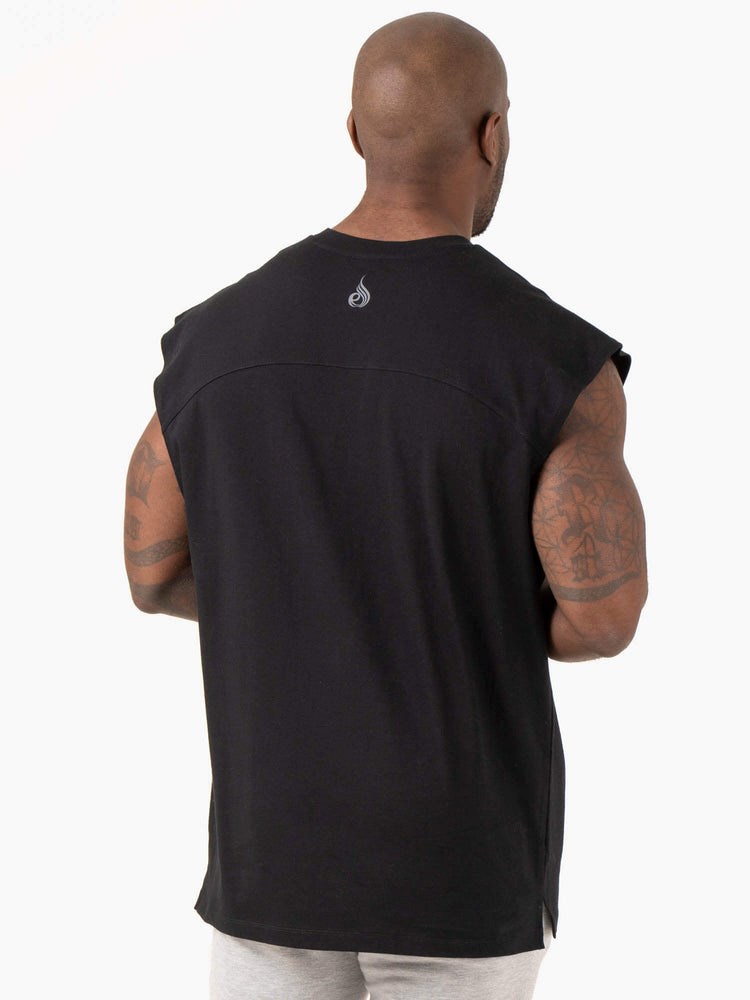 Ryderwear Pursuit Široké Cut Tank Černé | LCKO-91653