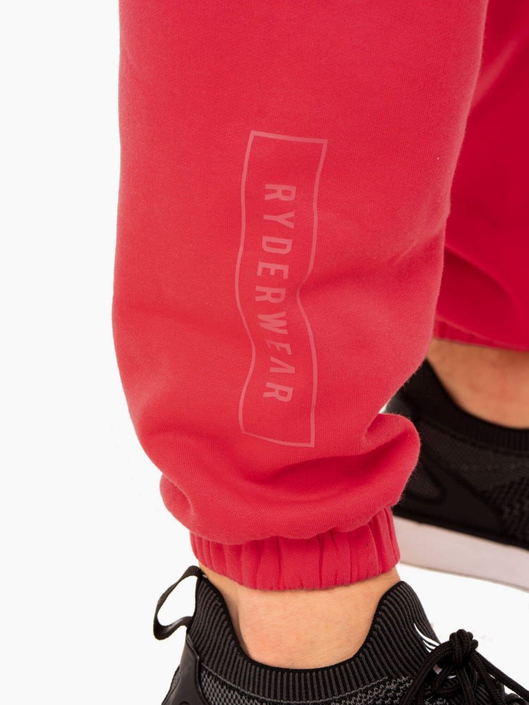 Ryderwear Recharge Relaxed Track Pant Červené | CVUJ-69021