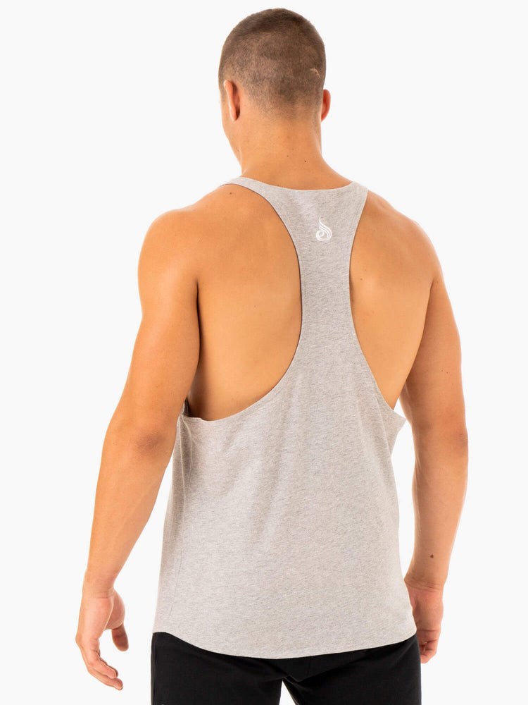 Ryderwear Recharge Stringer T-Back Šedé | OKAI-48357