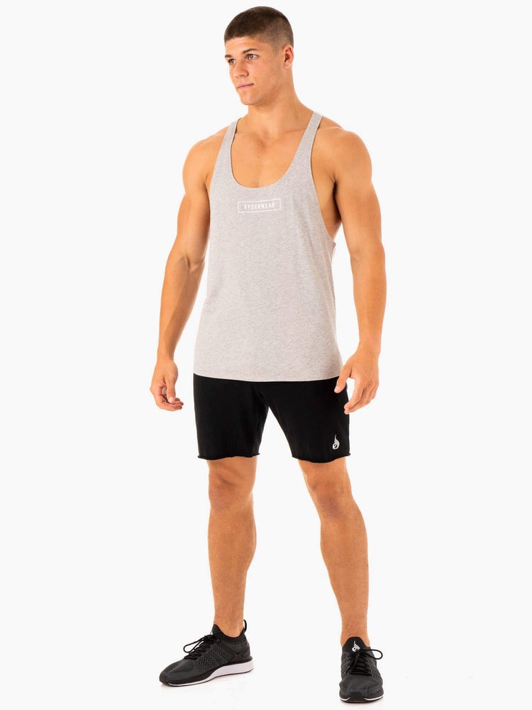 Ryderwear Recharge Stringer T-Back Šedé | OKAI-48357