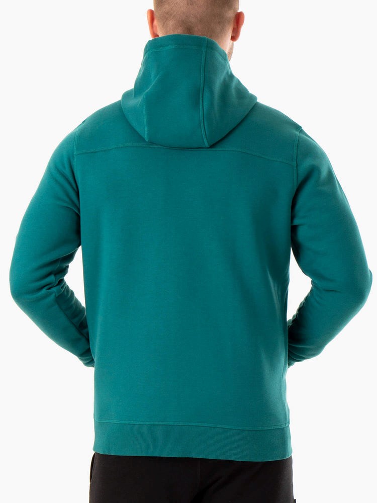 Ryderwear Recharge Zip Up Hoodie Teal | HCXD-65419