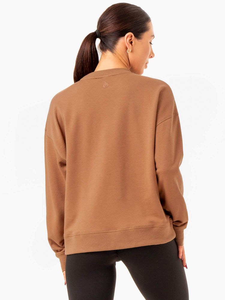 Ryderwear Recover Lehké Svetrové Mocha | VKUF-16204