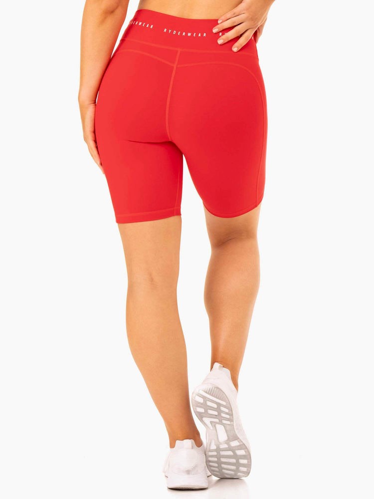 Ryderwear Reflex High Waisted Bike Shorts Červené | KLYJ-60894