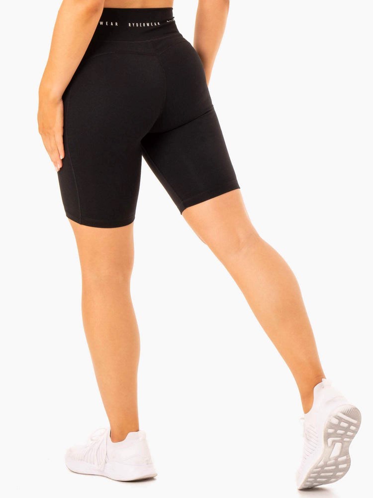 Ryderwear Reflex High Waisted Bike Shorts Černé | LDIQ-48160