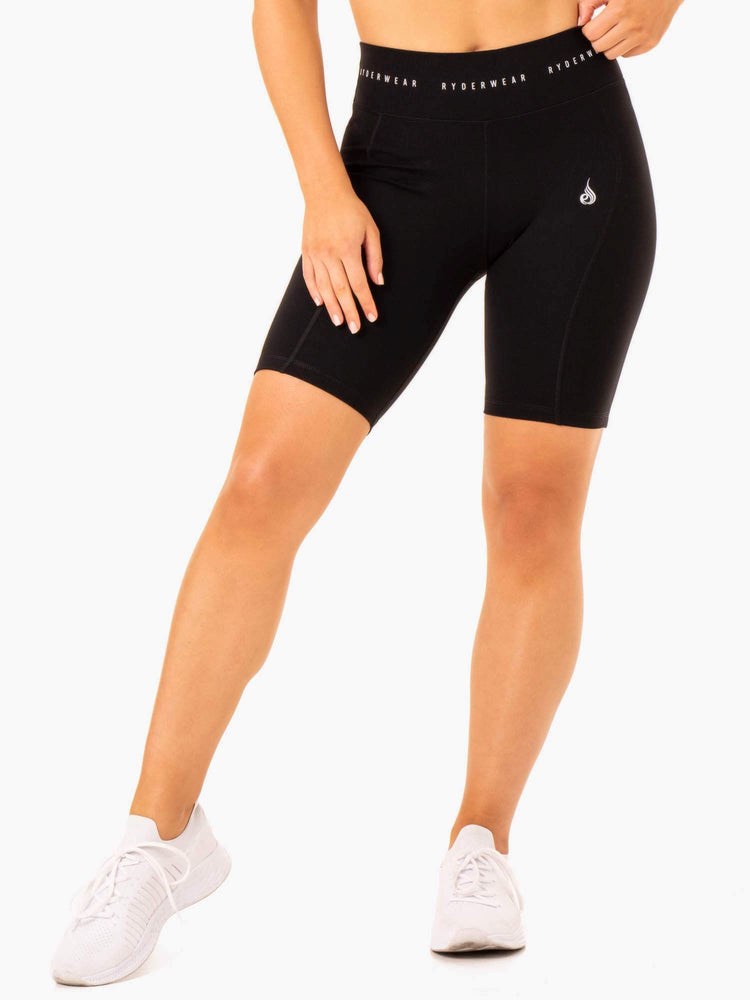 Ryderwear Reflex High Waisted Bike Shorts Černé | LDIQ-48160