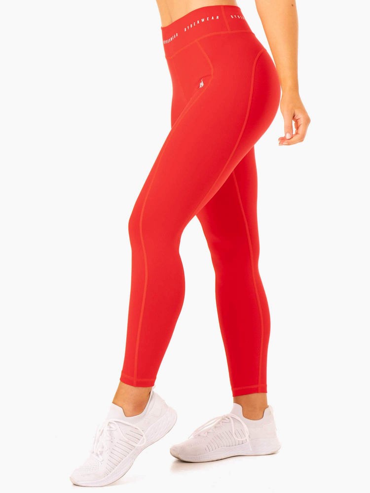 Ryderwear Reflex High Waisted Leggings Červené | LIDQ-84630