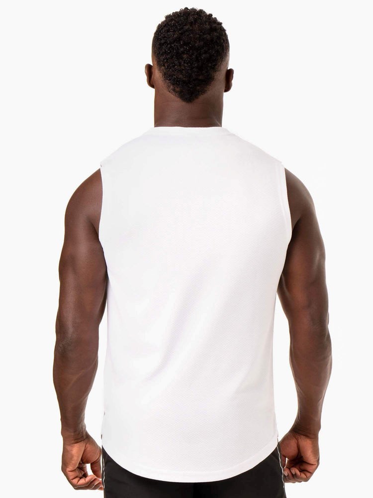 Ryderwear Reflex Mesh Baller Tank Bílé | ZNIO-51436