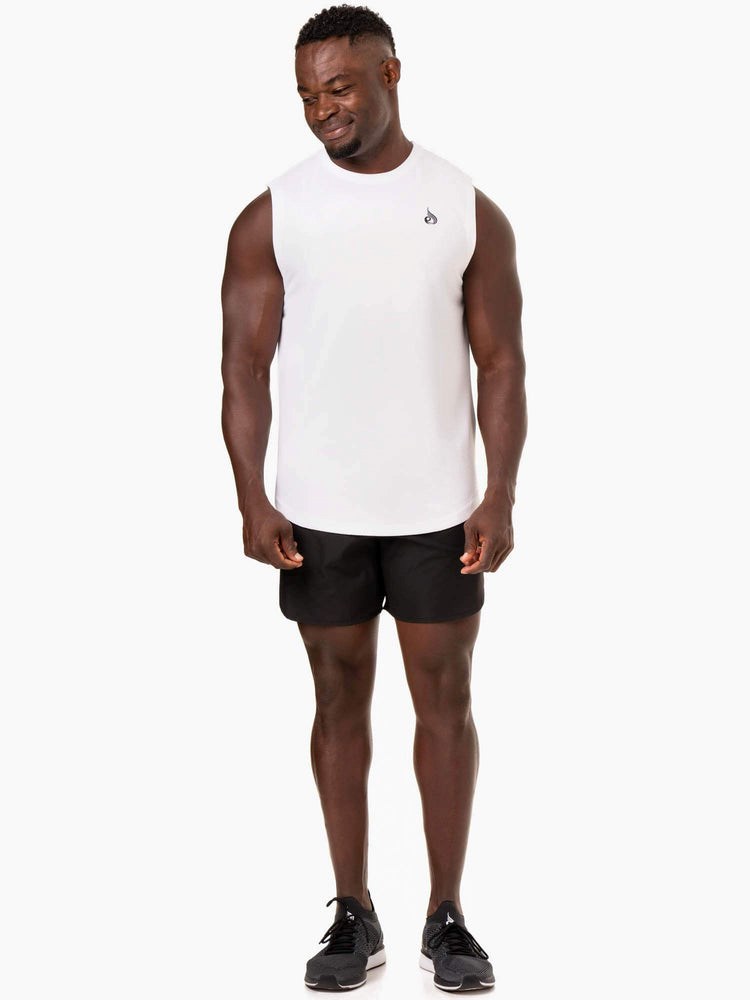 Ryderwear Reflex Mesh Baller Tank Bílé | ZNIO-51436