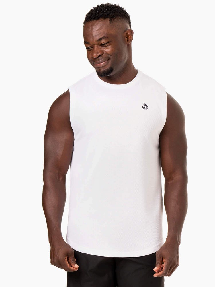 Ryderwear Reflex Mesh Baller Tank Bílé | ZNIO-51436