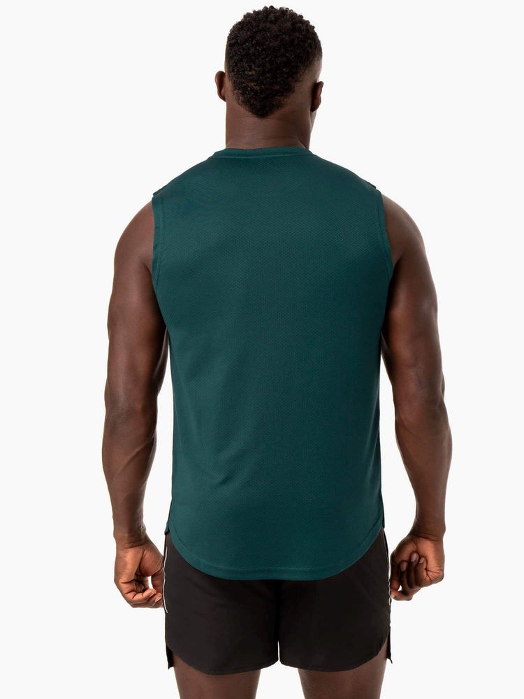 Ryderwear Reflex Mesh Baller Tank Emerald | HYRA-39657