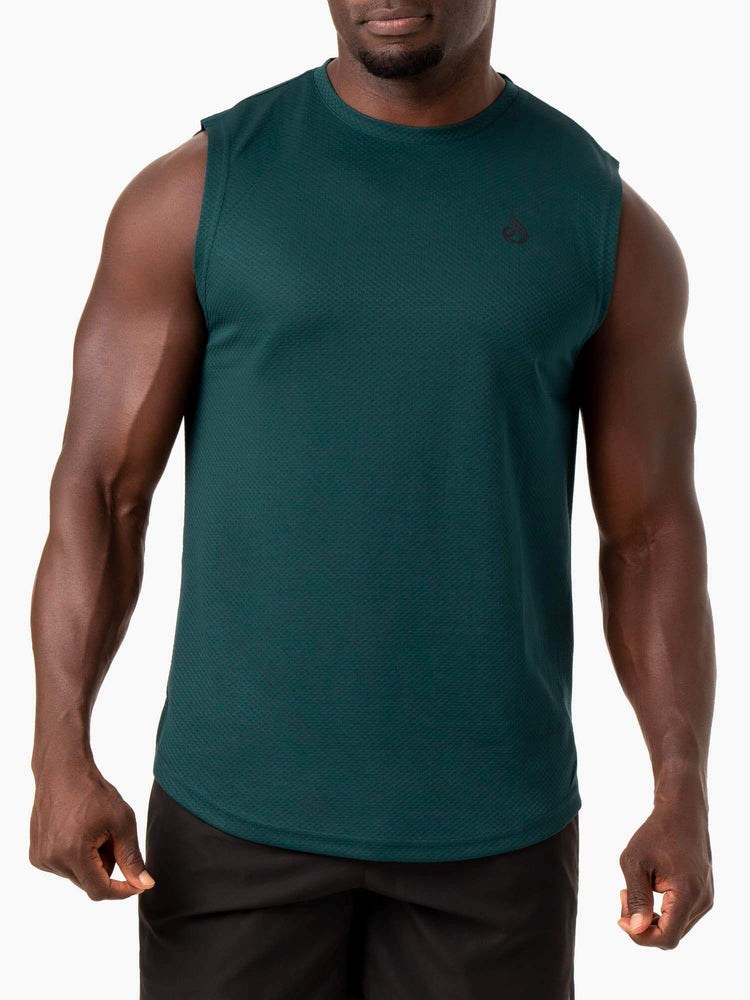 Ryderwear Reflex Mesh Baller Tank Emerald | HYRA-39657