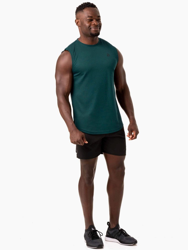 Ryderwear Reflex Mesh Baller Tank Emerald | HYRA-39657