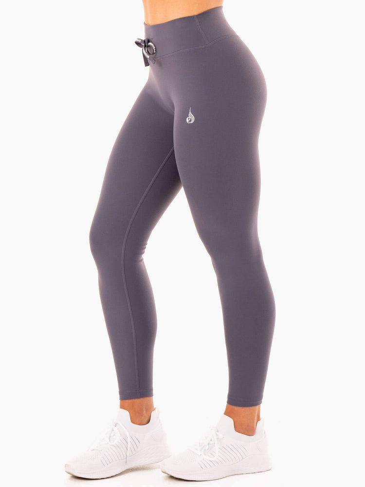 Ryderwear Replay High Waisted Leggings Charcoal | EWXZ-30914