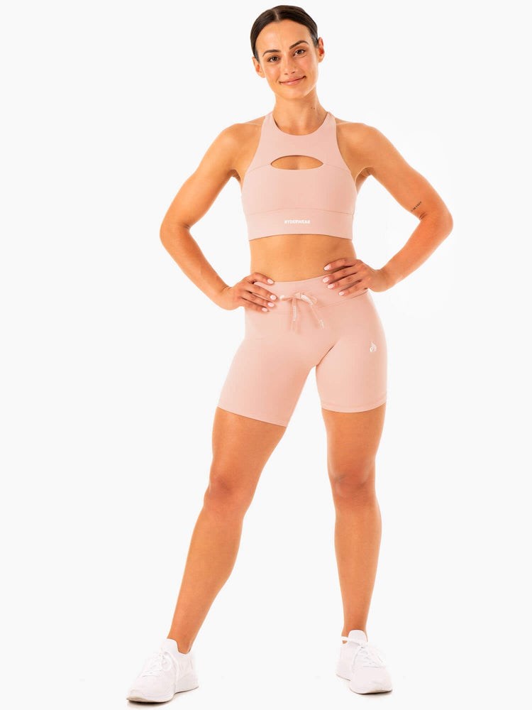 Ryderwear Replay High Waisted Shorts Nude | CYQD-03871