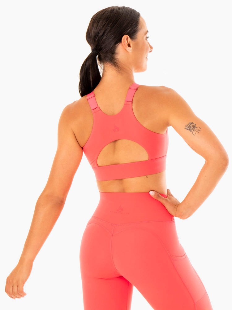 Ryderwear Reset High Impact Sports Bra Watermelon | QXSO-41085