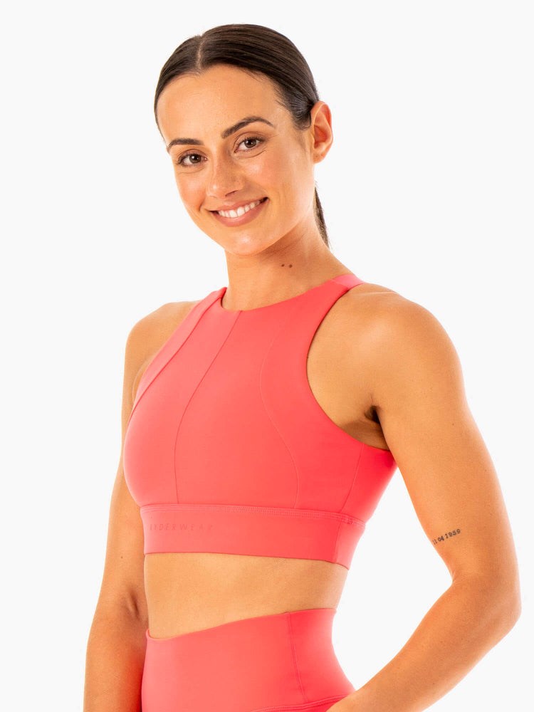 Ryderwear Reset High Impact Sports Bra Watermelon | QXSO-41085